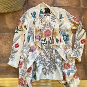 Johnny Was Passerie topper sweater wrap